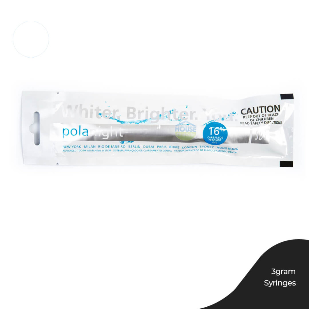 Polanight 16 Carbamide Peroxide Teeth Whitening Gel 3gram Syringes
