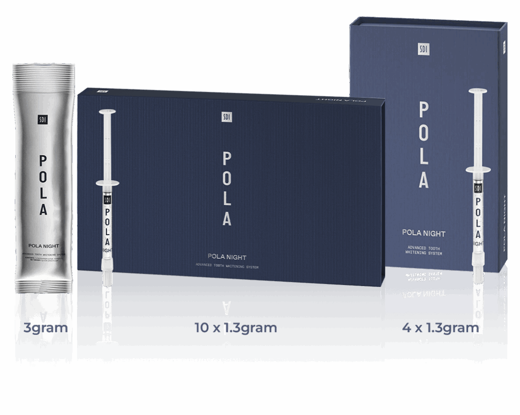 Pola night teeth whitening range The house of mouth