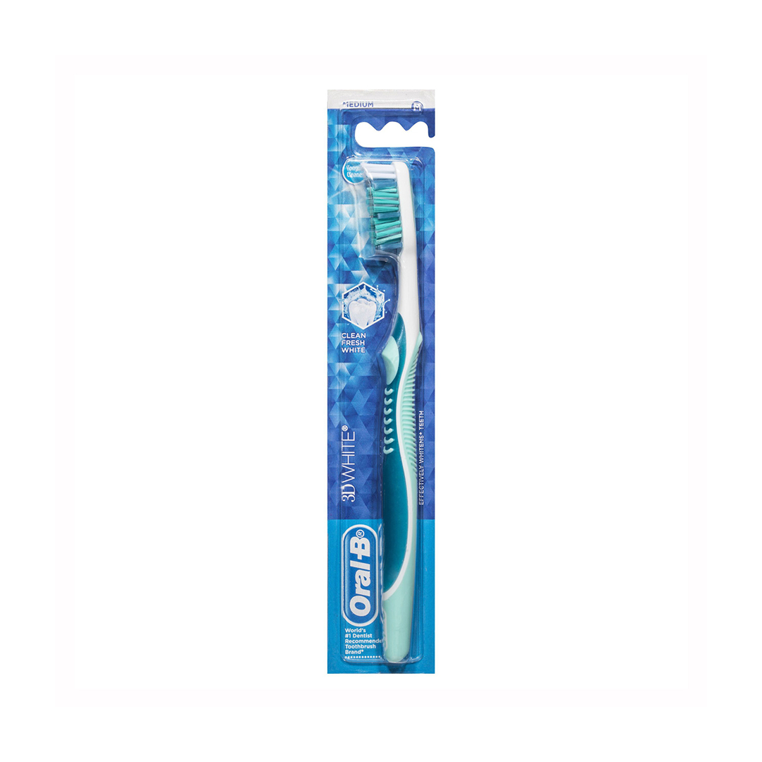 1oral B 3d White Clean Fresh White 40 Medium Toothbrush Thehouseofmouth Copy