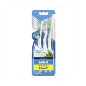 1oral B Cross Action Pro Health Green Tea Soft Toothbrush 3pk Thehouseofmouth Copy
