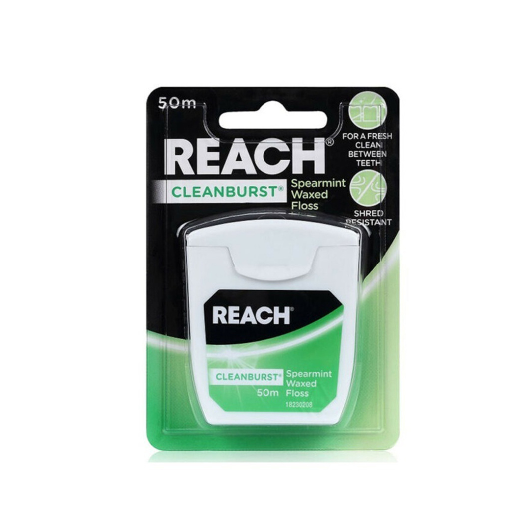 1reachwaxedflossspearmint50mnew 2 Thehouseofmouth