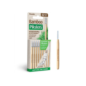 Bamboo Piksters Straight Box Handle Green 32pk Thehouseofmouth