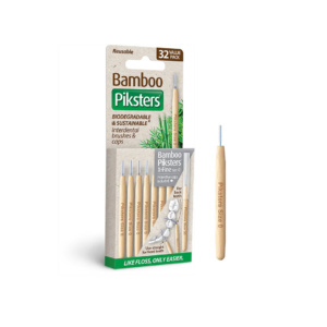 Bamboo Piksters Straight Box Handle Grey 32pk Thehouseofmouth