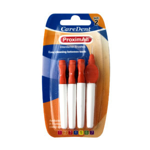 Caredent Proximall Interdental Brushes Size 2 Orange Thehouseofmouth