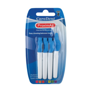 Caredent Proximall Interdental Brushes Size 4 Blue Thehouseofmouth