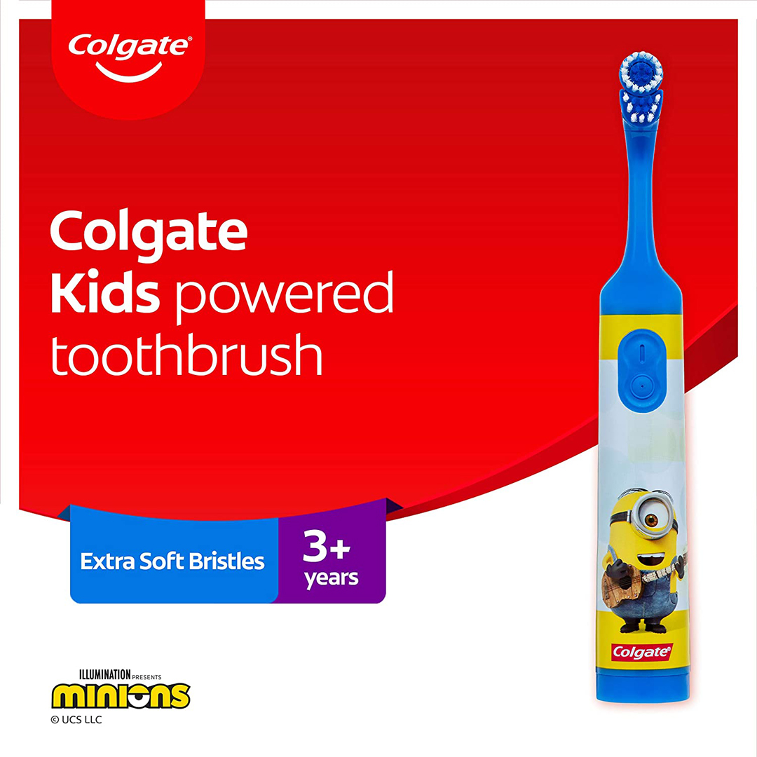 Colgate Children Minions Battery Powered Extra Soft Toothbrush 3yrs Promo1 Thehouseofmouth