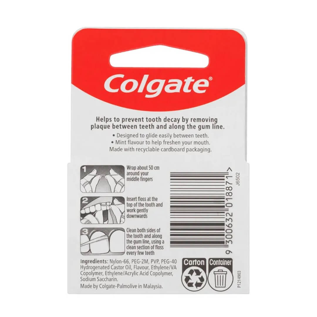 Colgate Dental Floss Waxed Mint 3