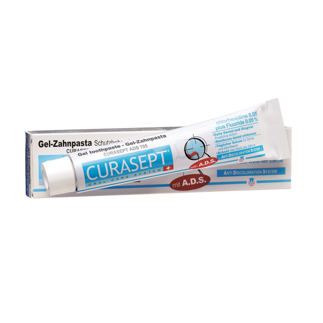 Curasept 0.05 Chlorhexidine With Fluoride Toothpaste 75ml Thehouseofmouth