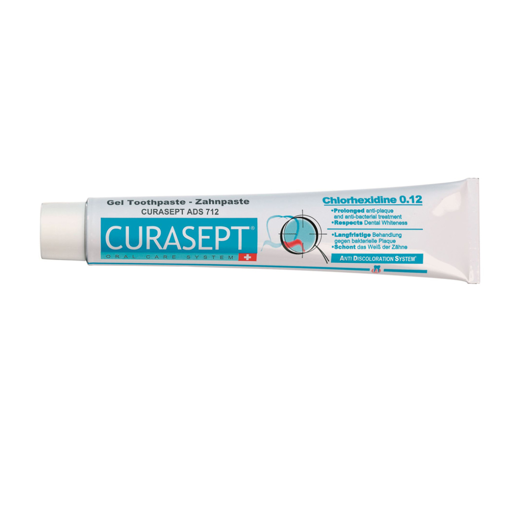 Curasept 0.12 Chlorhexidine Fluoride Free Toothpaste 75ml Tube Thehouseofmouth