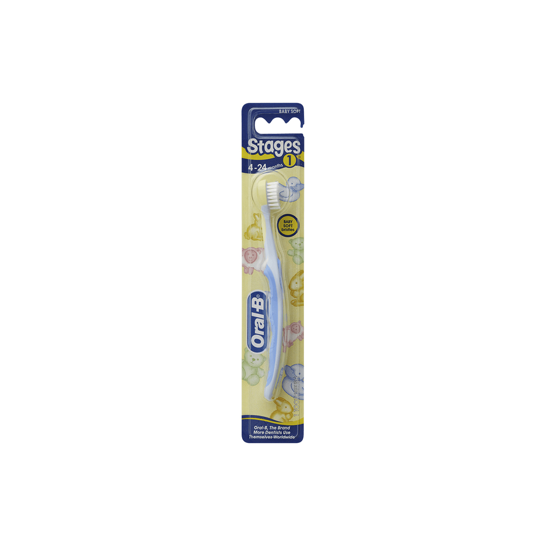 Oral B Stages 1 Toothbrush Baby Soft 4 24 Months Thehouseofmouth Copy