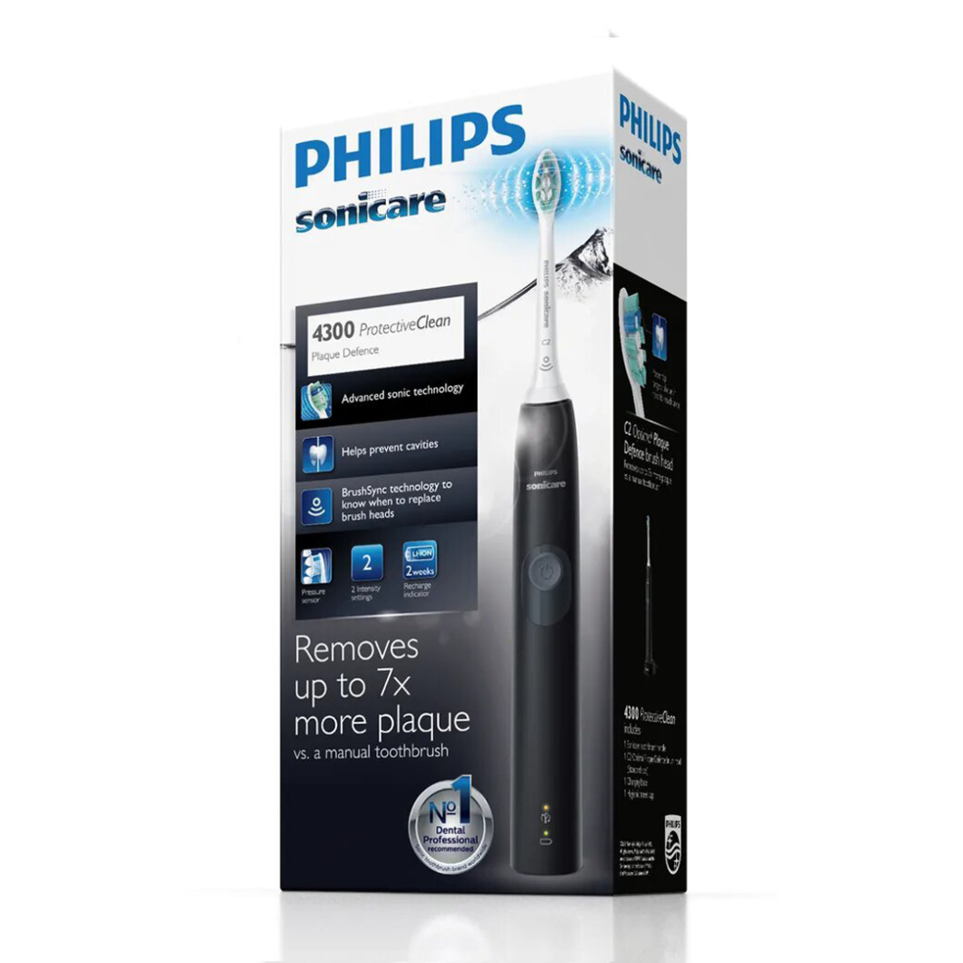 Philips Sonicare Protective Clean Plaque Black Electric Power Toothbrush Hx6800 06 Thehouseofmouth
