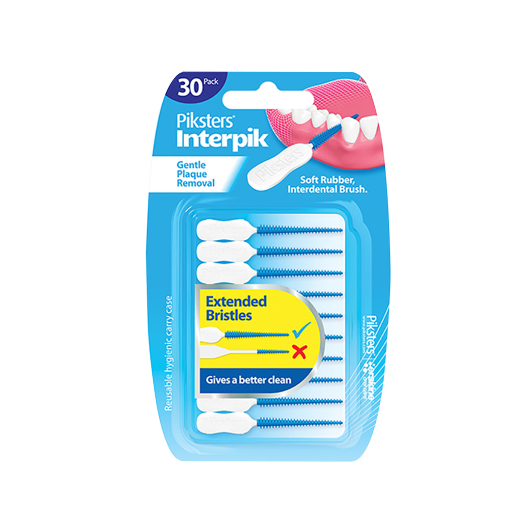 Piksters Interpik Soft Disposable Rubber Interdental Brush 30pks The