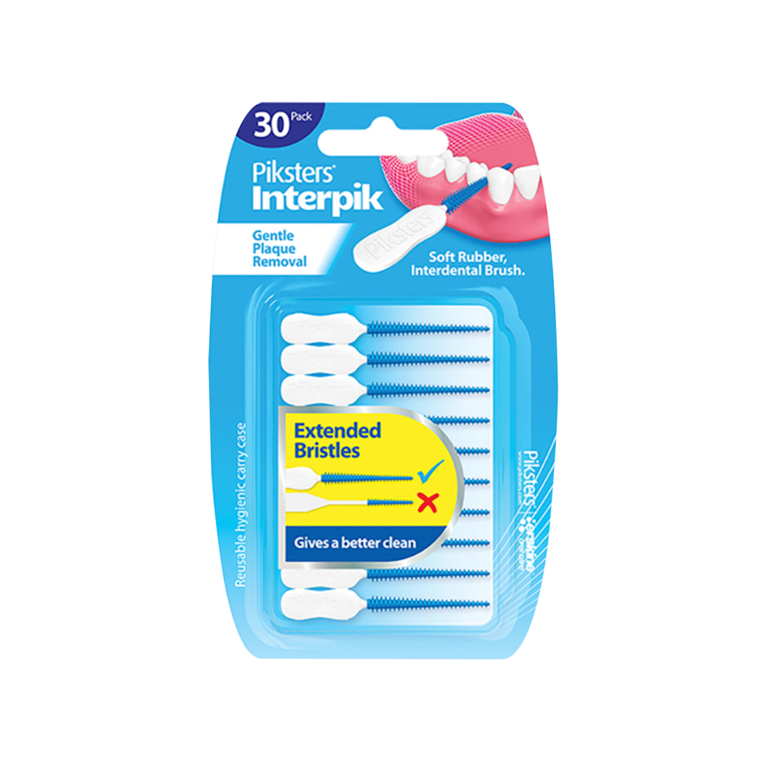 Piksters Interpik Soft Disposable Rubber Interdental Brush 30pks The