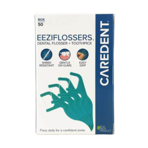 Caredent Eeziflossers Dental Flosser & Toothpick (box Of 50) | The House Of Mouth