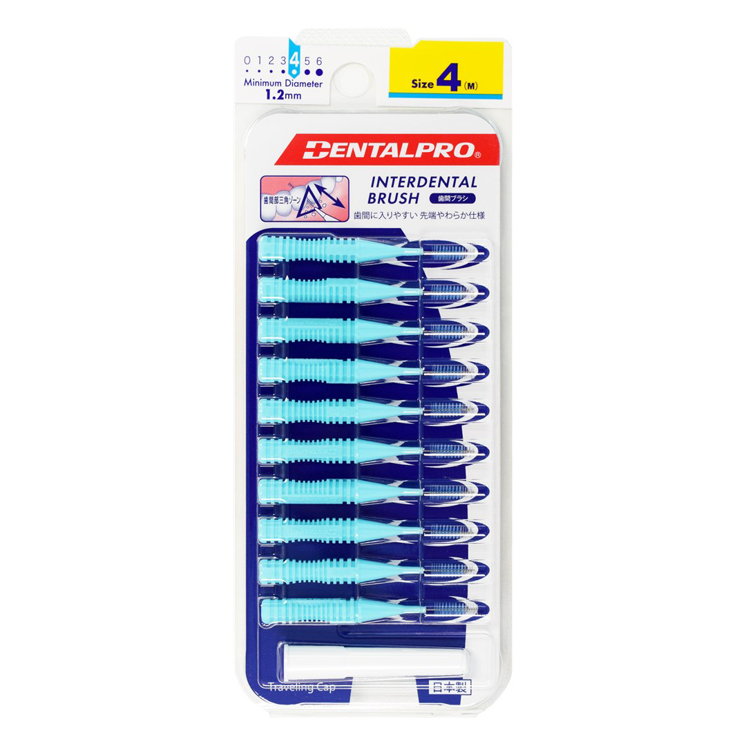 Dental Pro Interdental Brush 10pk Size 4 Blue The House of Mouth™