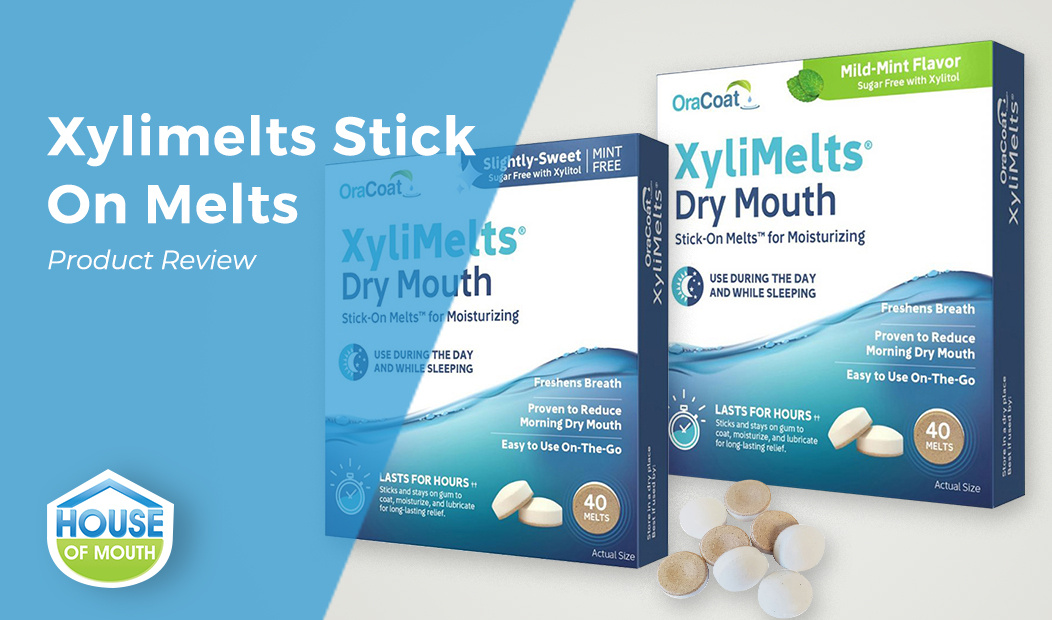 XyliMelts for Dry Mouth Relief Melts, Slightly Sweet - 40 ct