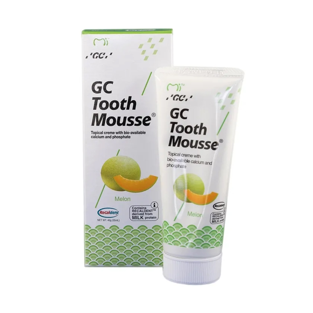 GC Tooth Mousse, Melon Flavor, 1 Pack (40g) 