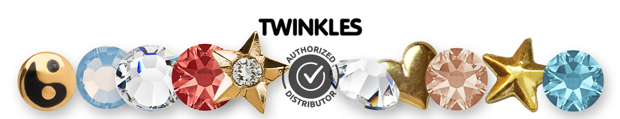 Twinkles 24k Yellow Gold Tooth Gems Cross