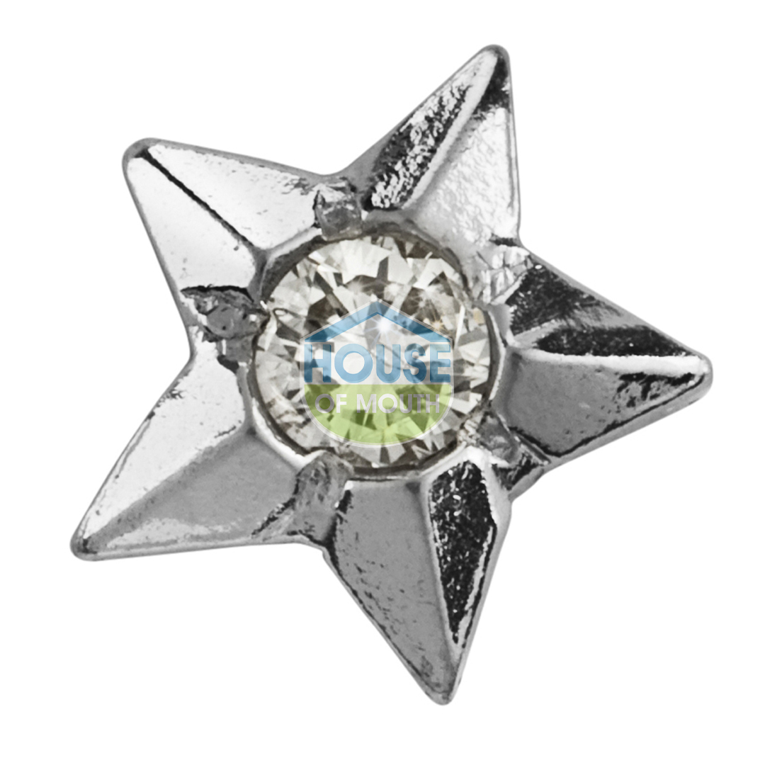 222 Star W. Diamond Whitegold Twinkles Toothgem B