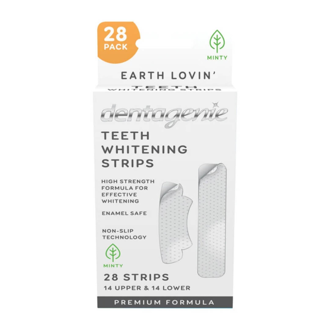 Dentagenie Earth Lovin' Teeth Whitening Strips Minty (28 Pack) | The House Of Mouth