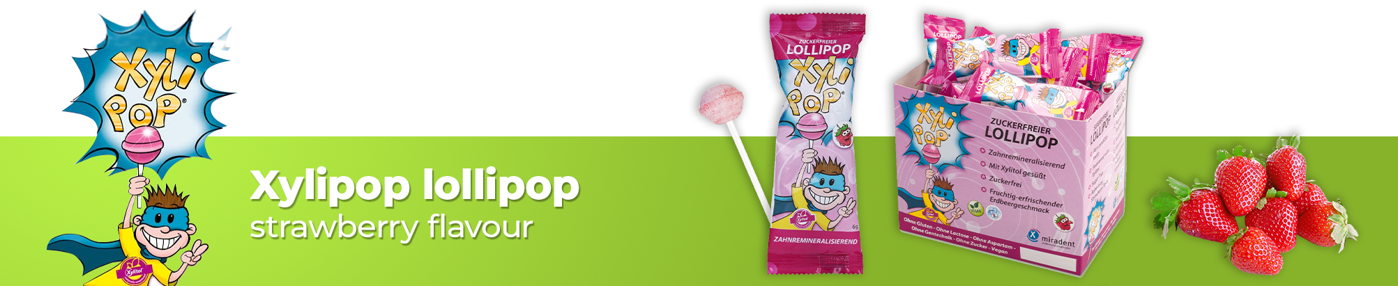 Xylipops Sugar Free Xylitol Lollipops Strawberry