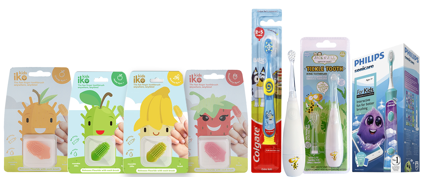 Range Of Childrens Toothbrushes