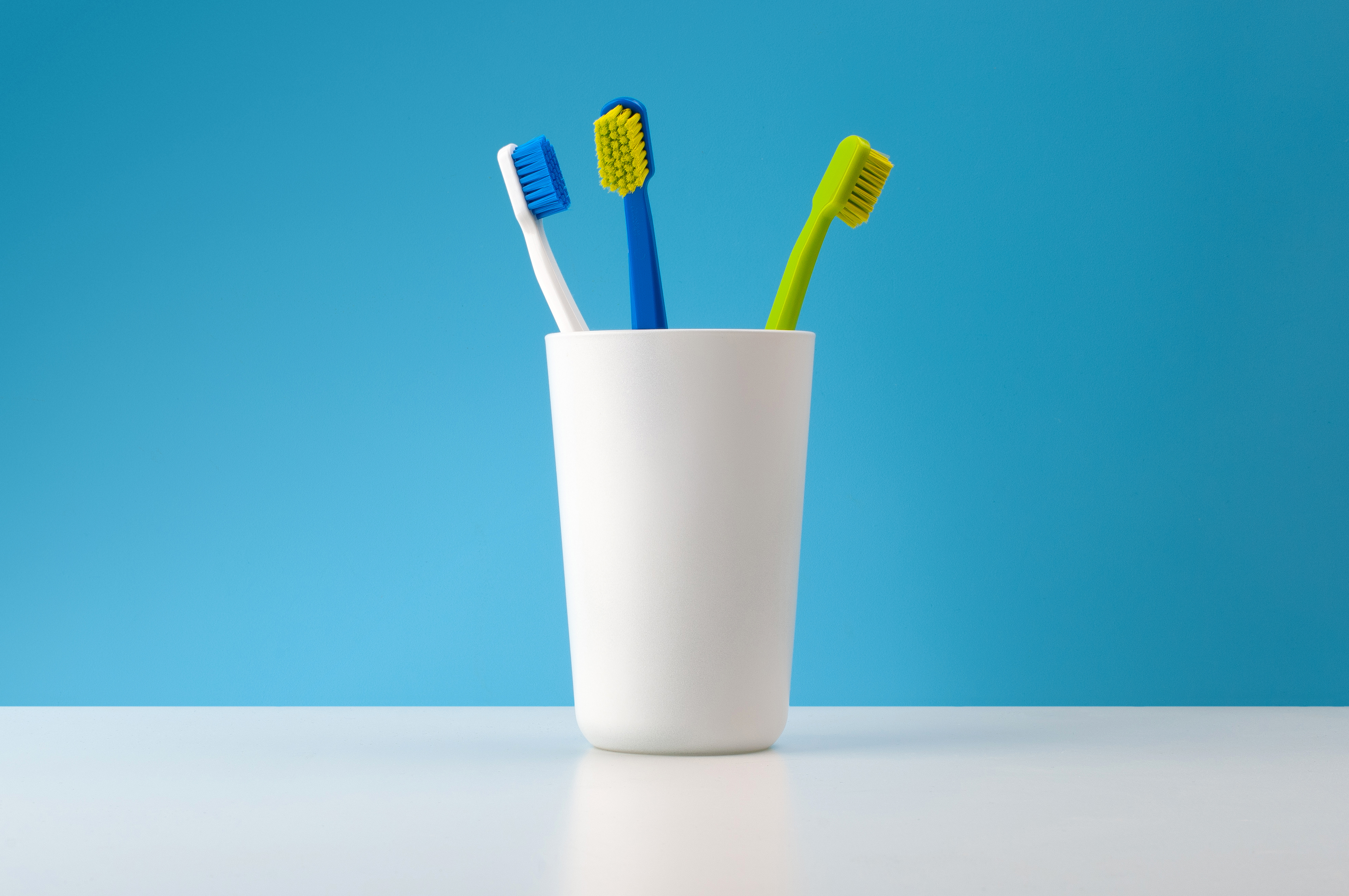 Toothbrush Cs5460 Green Blue White Cup